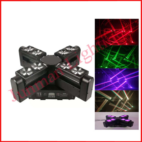 8*12W RGBW 4 in 1 Led Beam Moving Head Light